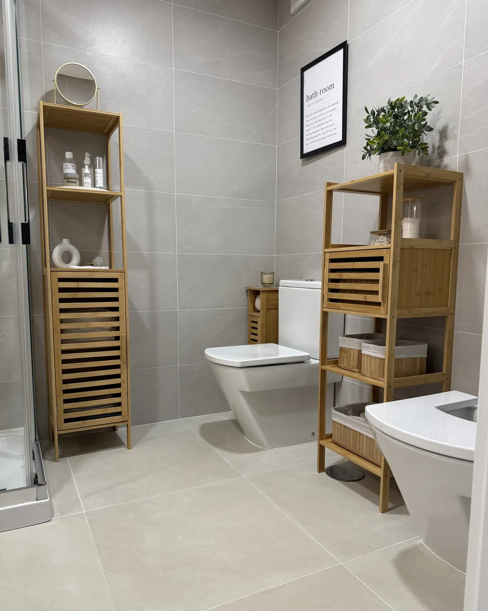 Toilettenpapier-Schrank OLATHE Bambusholz Hellbraun_937981