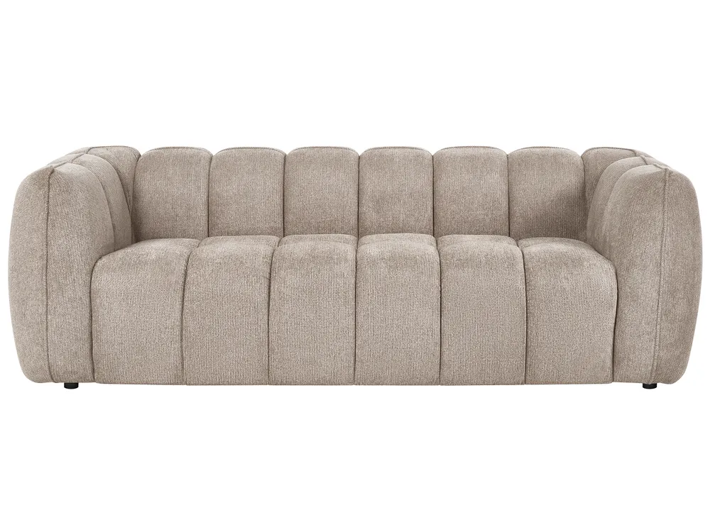 Sofa 3-Sitzer NESS Stoff Taupe