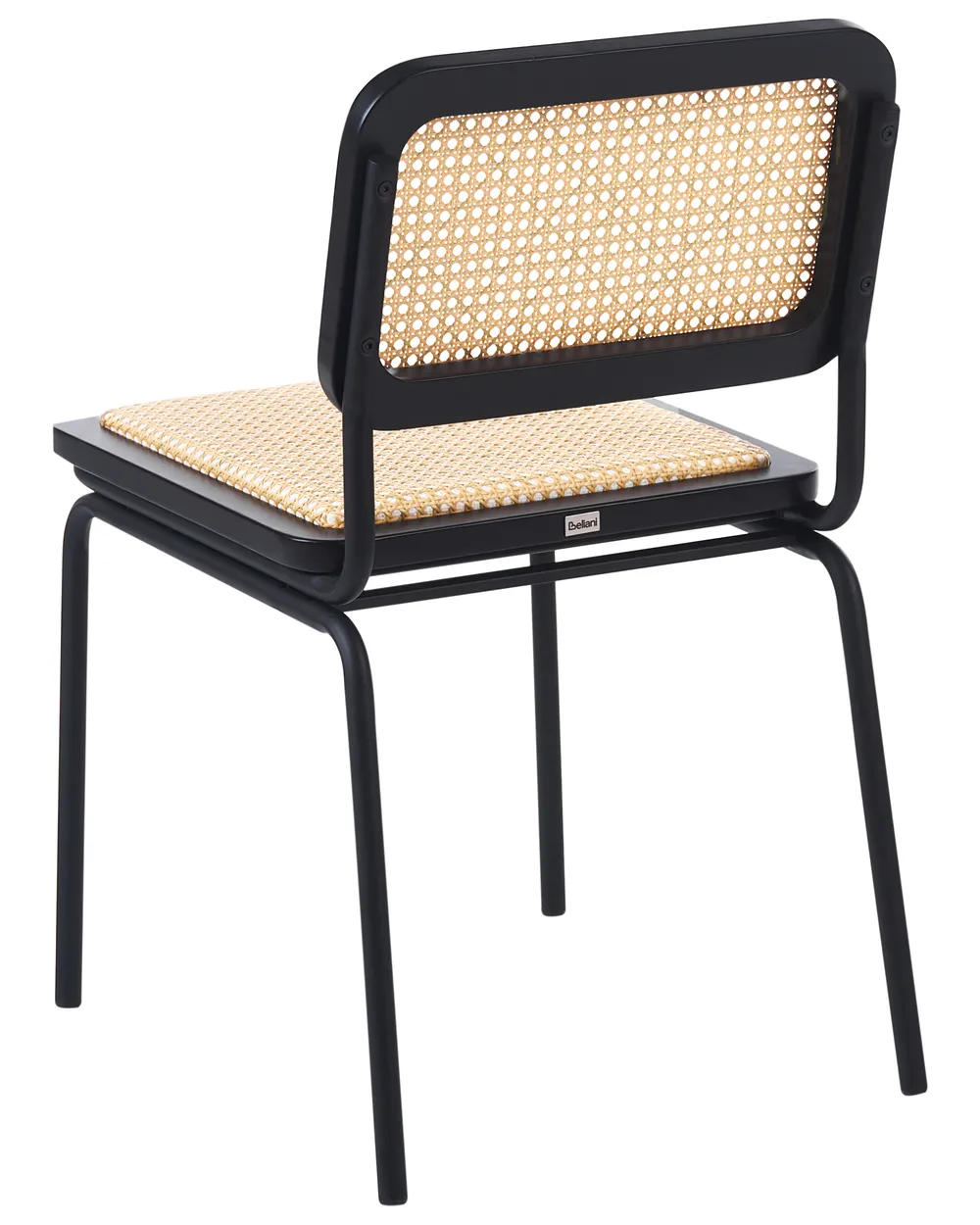 Esszimmerstuhl 2er Set CORVALLIS Polyrattan Schwarz_1058799