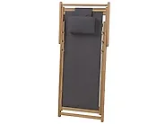 Set of 2 Folding Deck Chairs AVELLINO Acacia Wood Light Brown_1177540