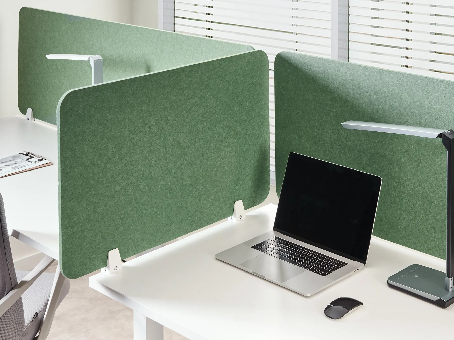 Desk Screen SPLIT 80 x 50 cm Green_1015171