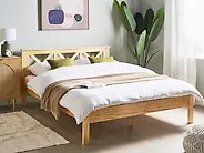 Bett mit Lattenrost Kiefernholz TANNAY 160 x 200 cm Hellbraun_1172030