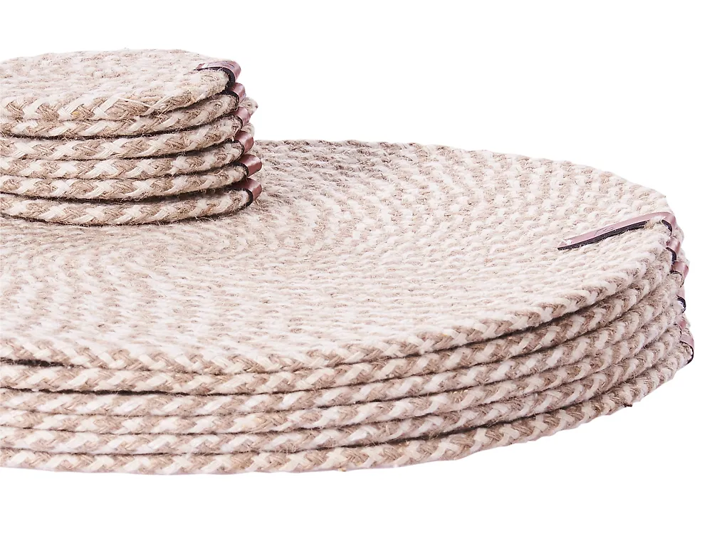 Placemats en onderzetters set PIPTURUS Jute Natuurlijk_946250