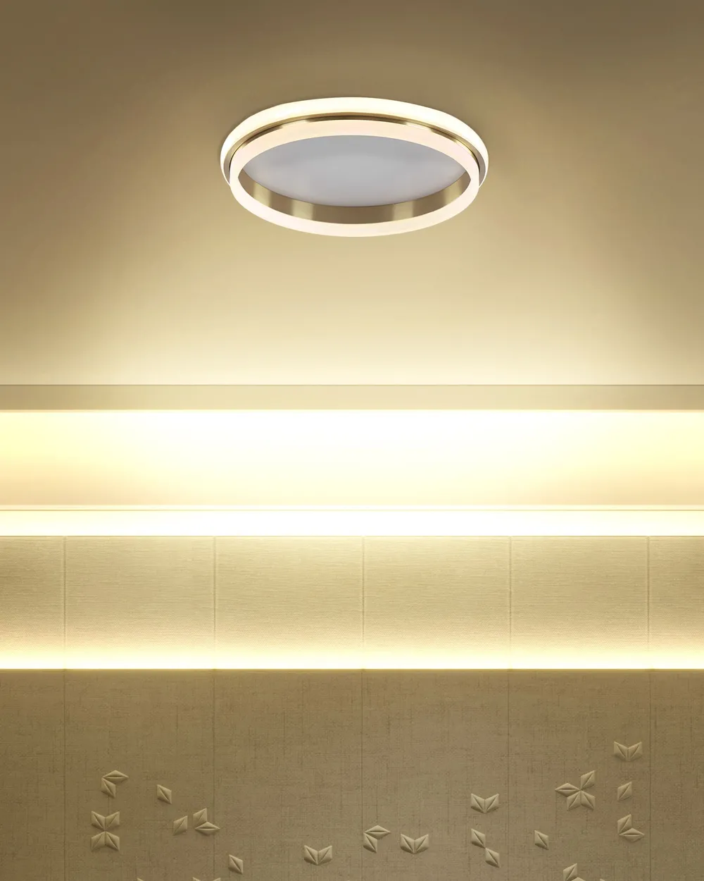 LED Deckenlampe TAPING Metall Gold