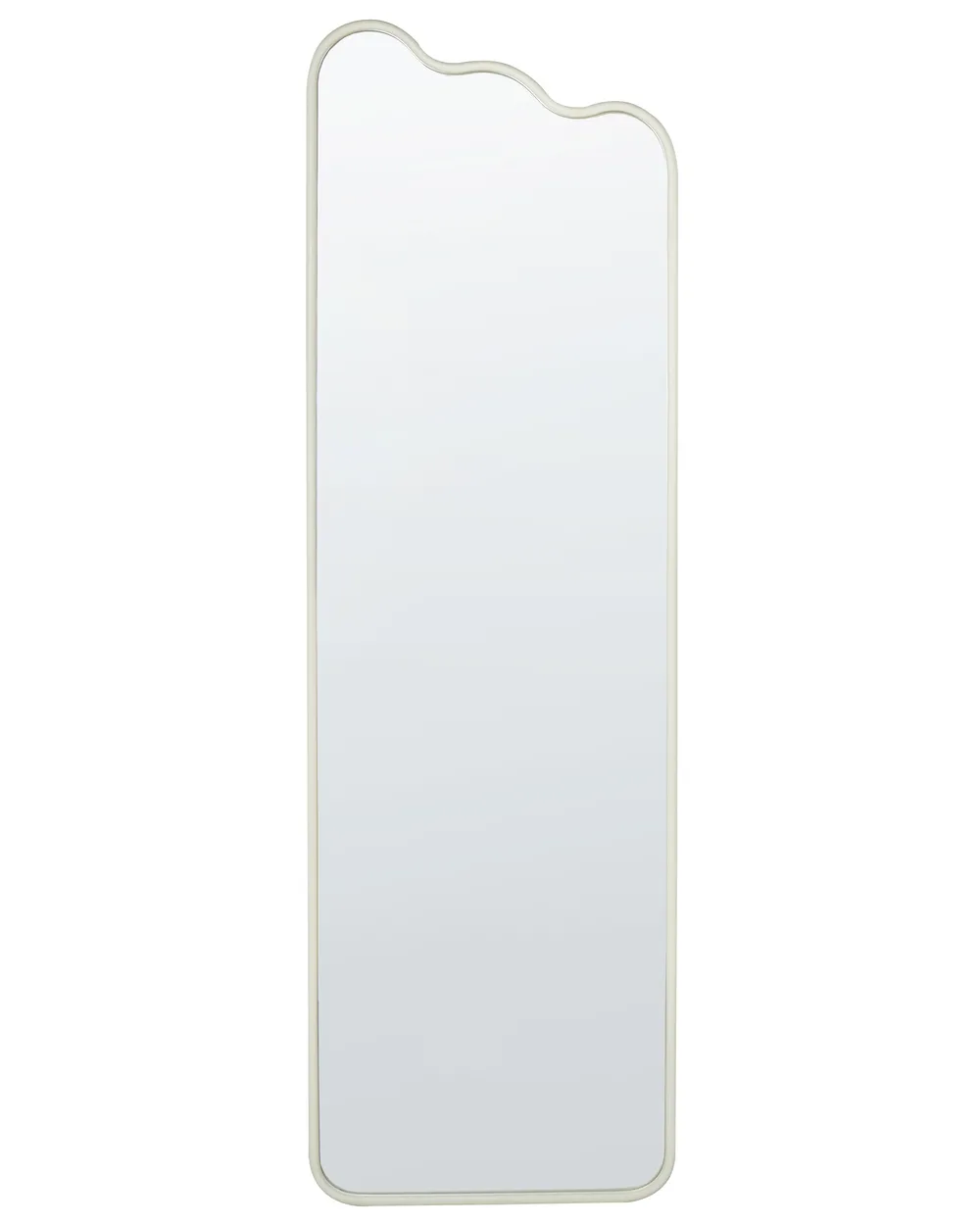 Wandspiegel ABZAC 45 cm 145 cm Metall Cremeweiß