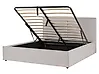 Bett mit Stauraum MOISSAC Stoff Hellgrau 160 x 200 cm