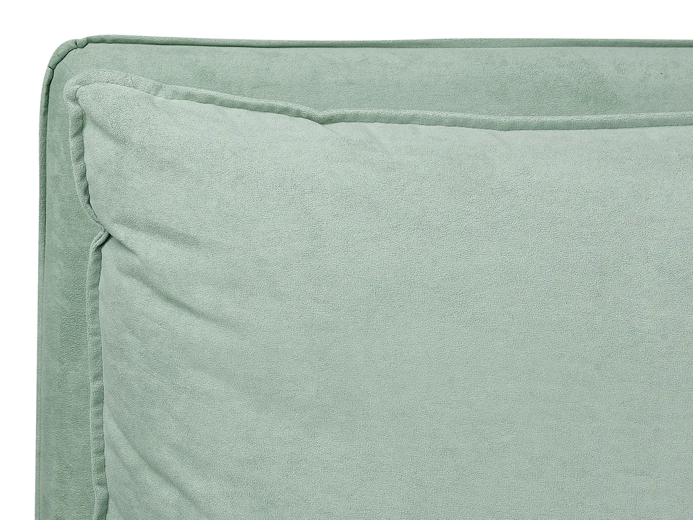 Bett mit Stauraum BAJONNA Samtstoff Mintgrün 180 x 200 cm_871307