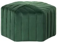 Pouf MURIETTA Samtstoff Dunkelgrün_765887