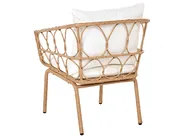Bistro Set FERLA Polyrattan Hellbraun_1079353