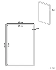 Canvas STATTE 63 x 93 cm Abstraktes Muster Schwarz_891200
