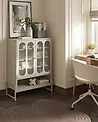 Sideboard mit 2 Türen SOLETTA Metall Hellbeige