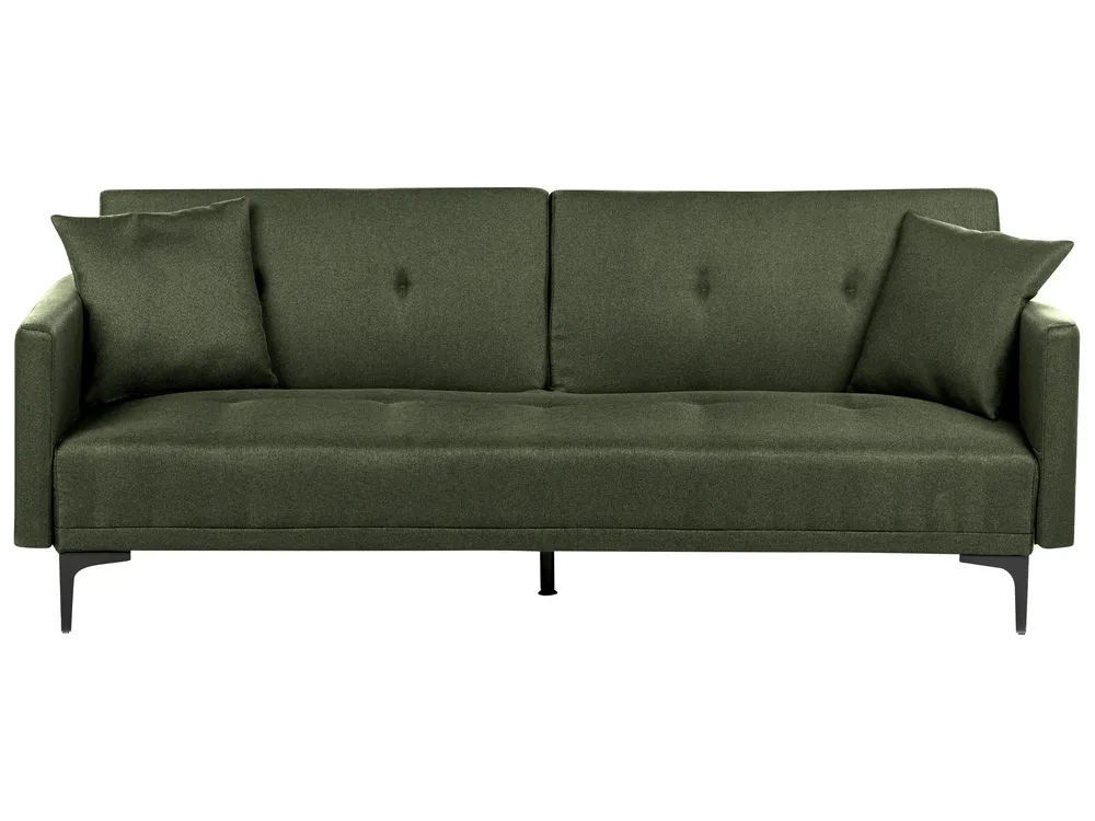 Schlafsofa 3-Sitzer LUCAN Stoff Grün