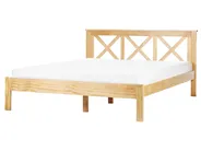 Bett mit Lattenrost Kiefernholz TANNAY 160 x 200 cm Hellbraun_930969