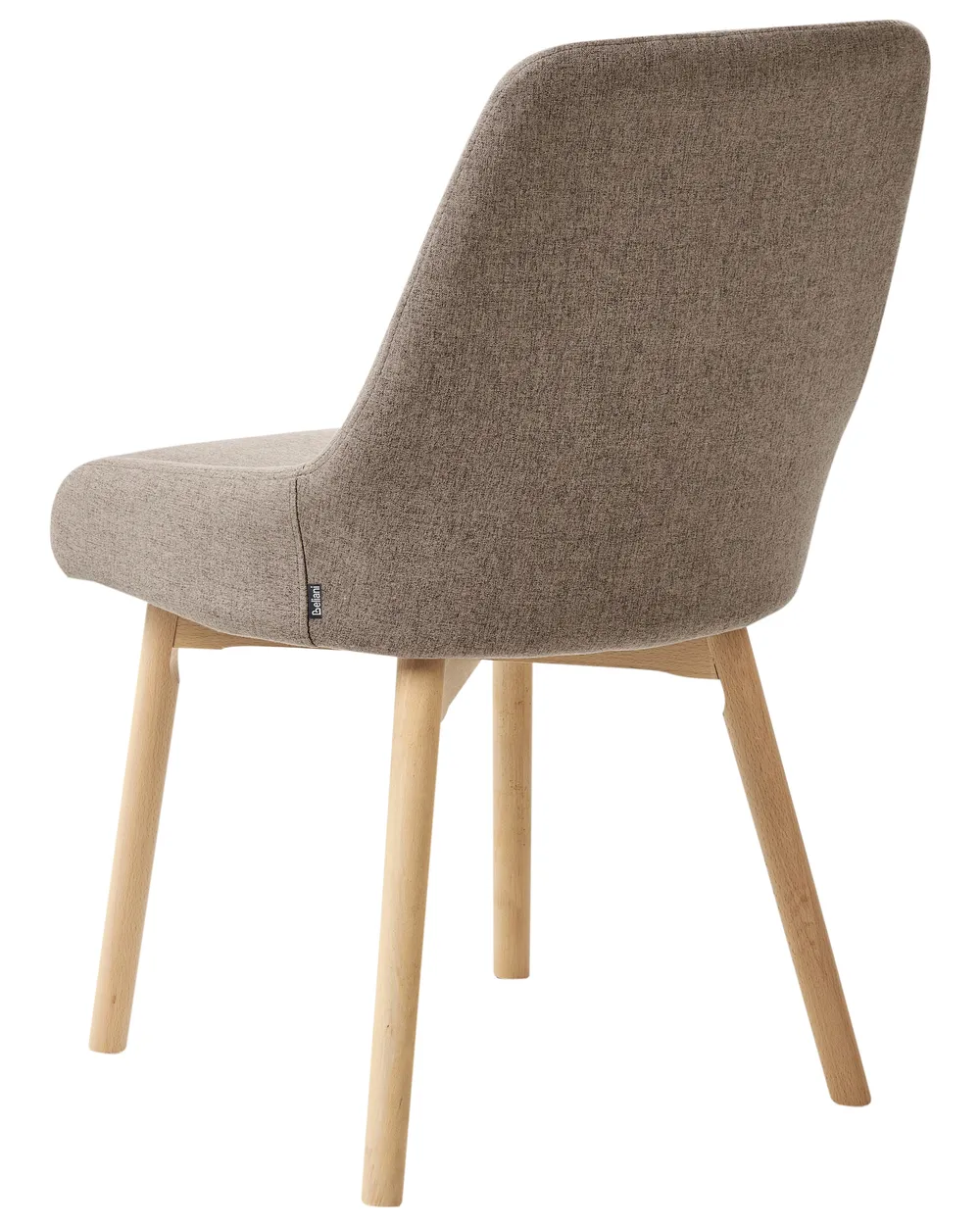 Set of 2 Dining Chairs MELFORT Fabric Brown_958187