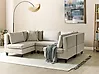 U-förmiges Modulsofa 5-Sitzer UNSTAD Stoff Hellbeige