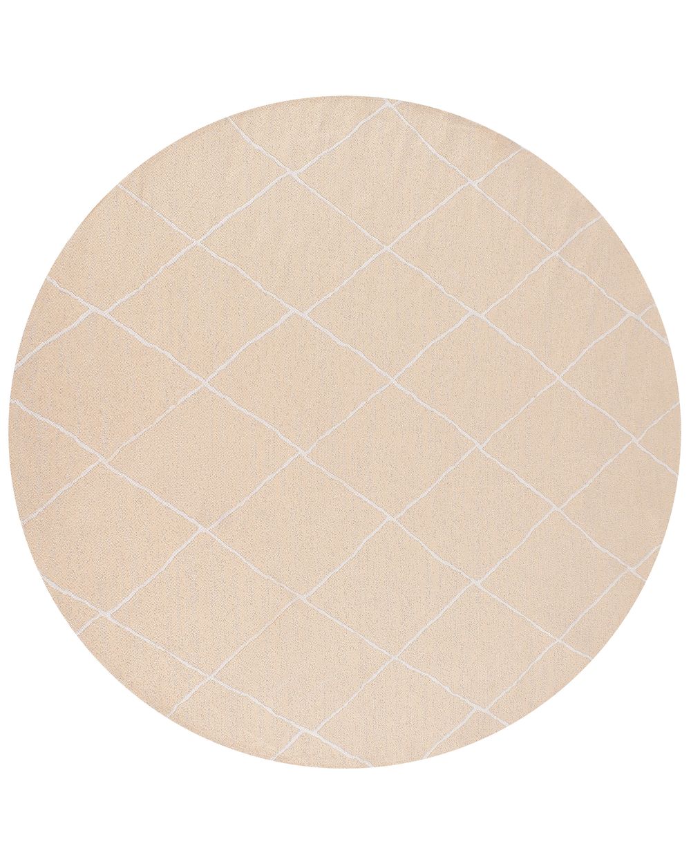 Outdoor Rug GWALIOR Beige ø 160 cm