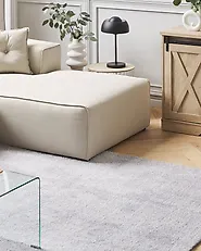 Shaggy Rug DEMRE Light Grey 140 x 200 cm_1175358
