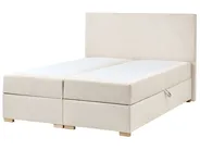 Kontinentalni krevet s prostorom za pohranu MAJOR Svijetlo bež 140 x 200 cm_1028015