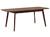 Ausziehbarer Esstisch MADOX Dunkle Walnuss 120/150 cm 75 cm