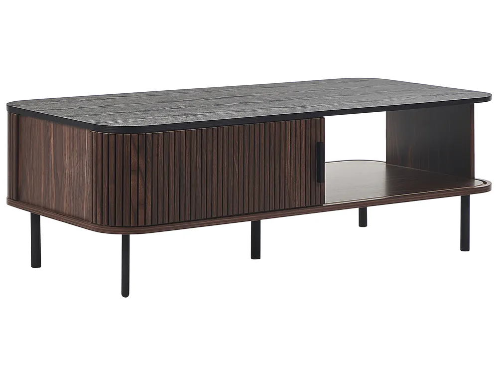 Couchtisch JOSE mit Stauraum Dunkelbraun