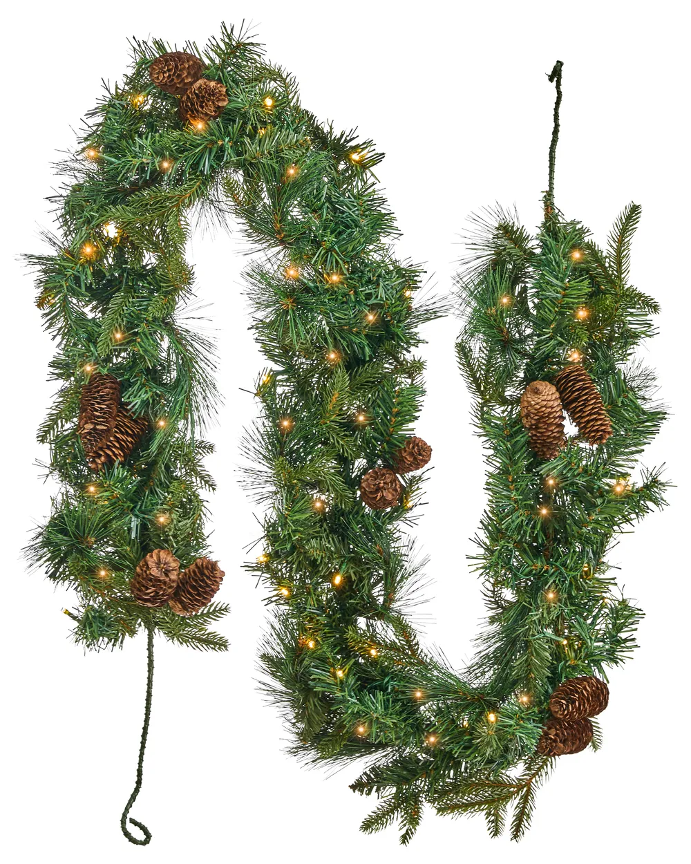 Weihnachtsgirlande LED KAMERUN 180 cm Grün