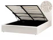 Ottoman Bed BRENON Boucle Off-White 160 x 200 cm (EU King Size)_979252