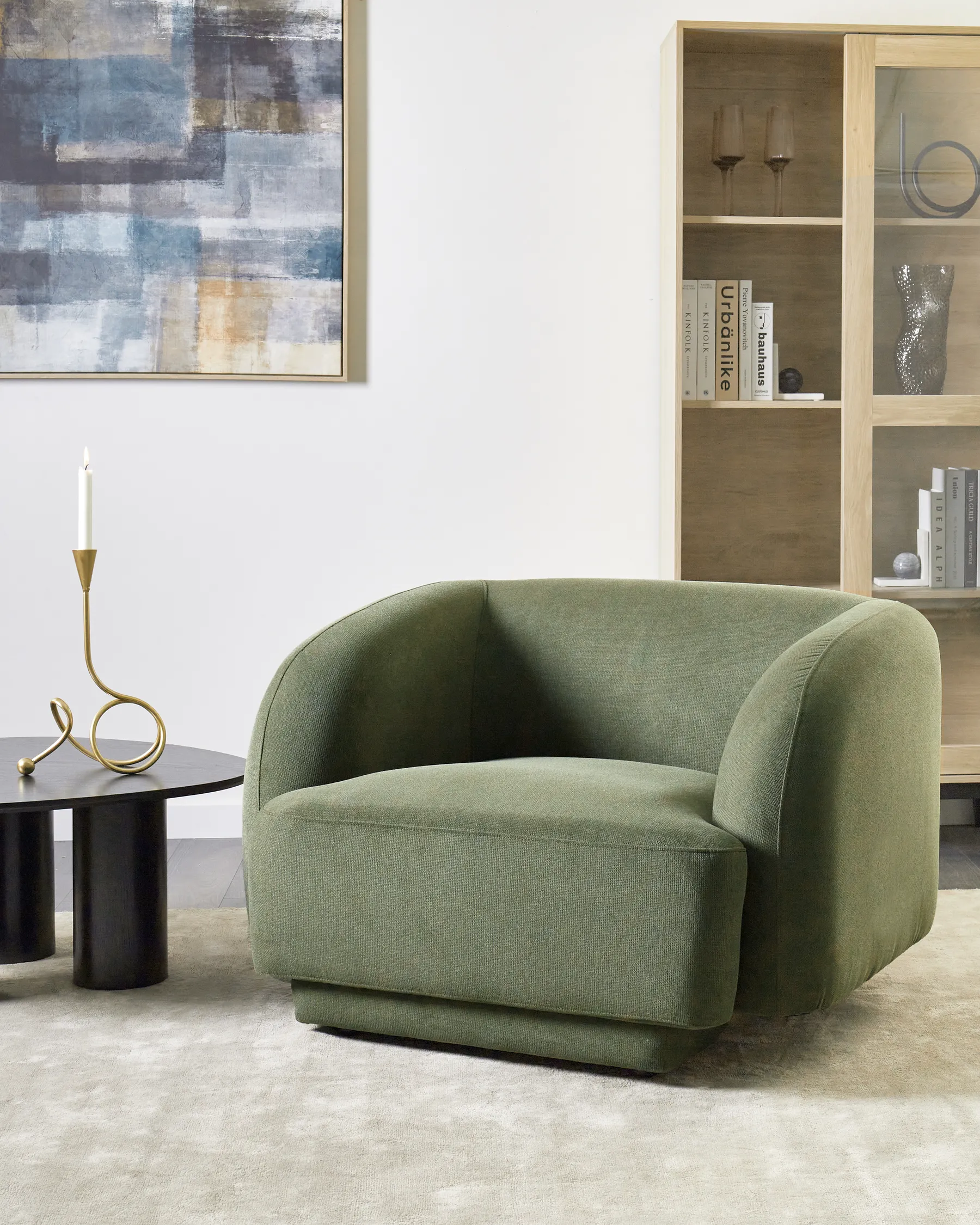 Sessel SKJANES Stoff Grün_959740