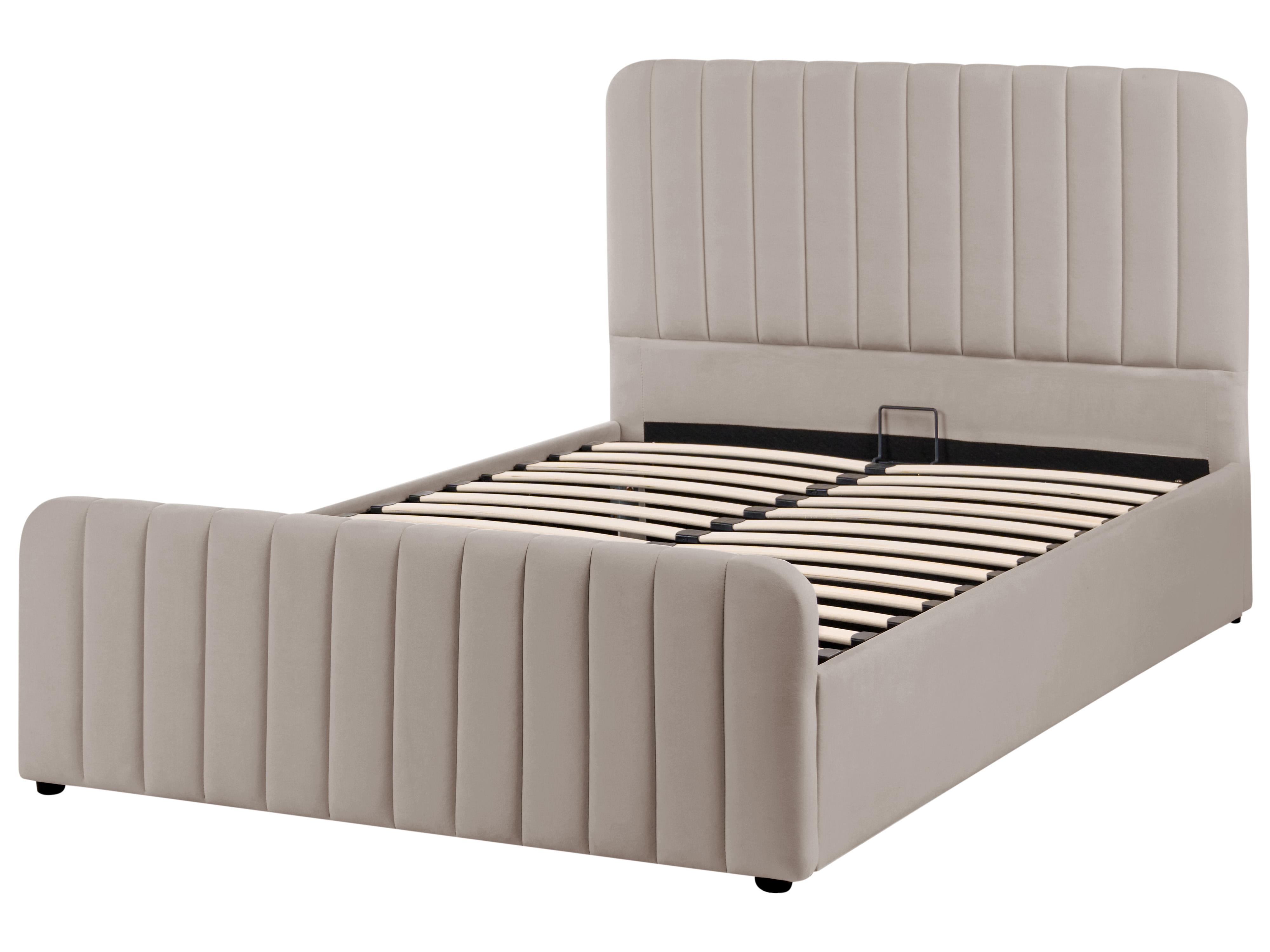 Ottoman Bed LUNAN Taupe 120 x 200 cm (EU Small Double)_1051497