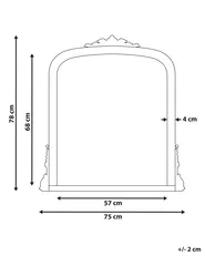 Wandspiegel SUSSEY 75 cm 78 cm Gold_900175