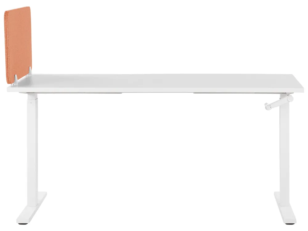 Schreibtischtrennwand WALLY 80 x 40 cm Hellrot_853125