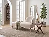Rechtsseitige Chaiselongue TANLAY Stoff Hellbeige