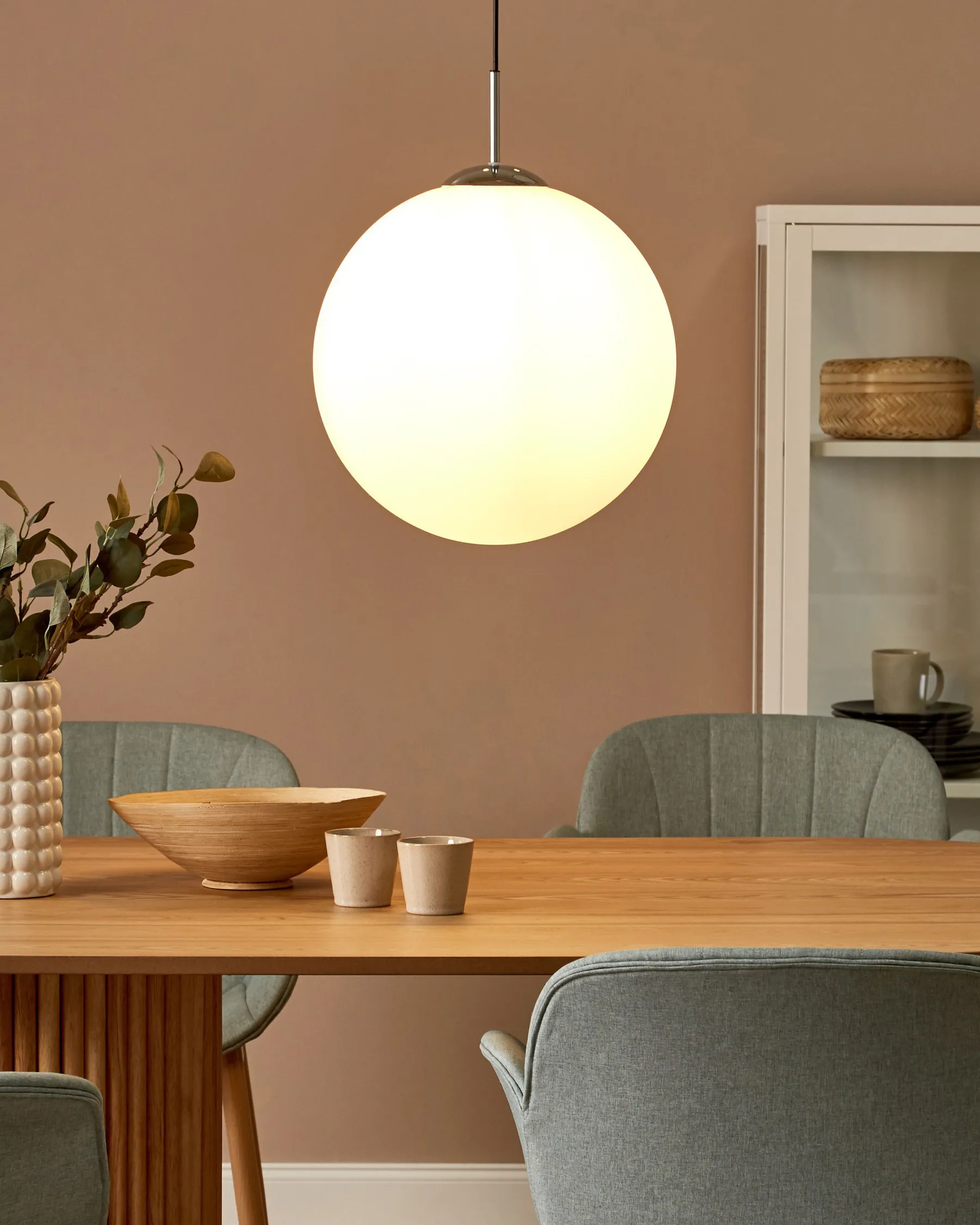 Pendant Lamp BARROW Glass White_700817