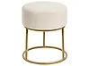 Hocker DELCO Samtstoff Hellbeige