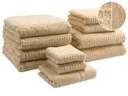 Handtücher 11er Set ATAI Baumwolle Sandbeige_971664
