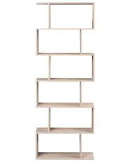 Bücherregal mit 6 Ebenen VALDOSA 190 cm Hellbraun_979314