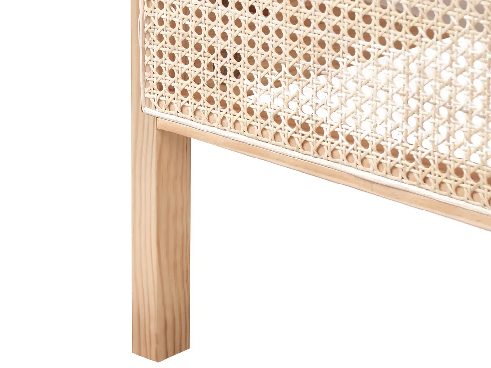 Bed Pine Wood GONFARON 180 x 200 cm (EU Super King) Light Brown_977126