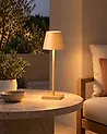 Kabellose LED Tischlampe BACEIRO Metall Orange