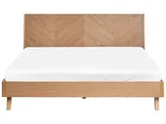 Bett mit Lattenrost WIZERNES 180 x 200 cm Helle Eiche_1055791