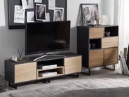 TV-Möbel MAINE Braun / Schwarz_817119