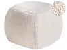 Pouf BARRON Bouclé Cremeweiß