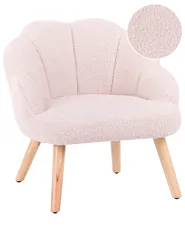 Kindersessel MILAND Bouclé Pastellrosa_989185