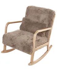 Schaukelsessel SKOVDE Webpelz Taupe_1098800