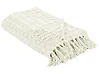 Tagesdecke BERE Baumwolle 220 x 240 cm Cremeweiß