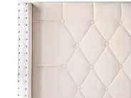 Bed Velvet LUBBON 140 x 200 cm (EU Double) Off-White_882159