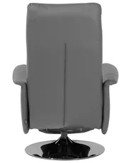 Relaxfauteuil PRIME inclusief voetensteun Kunstleer Grijs_709180