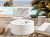 Couchtisch TREZZO 90 cm 90 cm Terrazzo Optik Cremeweiß