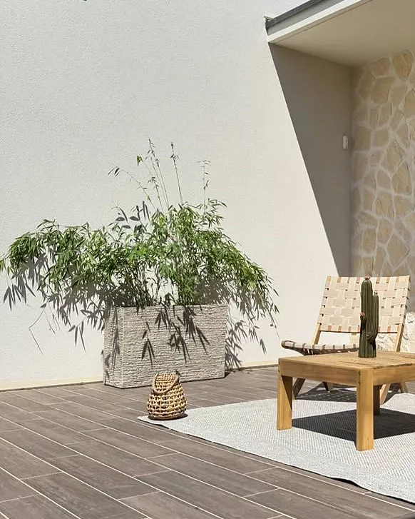 Blumenkübel EDESSA 80 cm Hellbeige_953724