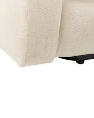Electric Recliner Chair RISE with Footrest Fabric Light Beige_938760