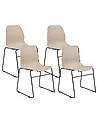Konferenzstuhl 4er Set PANORA Beige