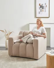 Sessel AGERUP Bouclé Beige_959549